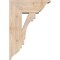 Ekena Millwork Merced Traditional Smooth Bracket w/ Offset Brace, Douglas Fir, 7 1/2"W x 18"D x 26"H BKT0806X18X26MRC01SDF - alternate 3